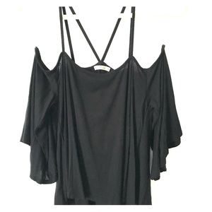 Black Off The Shoulder Top